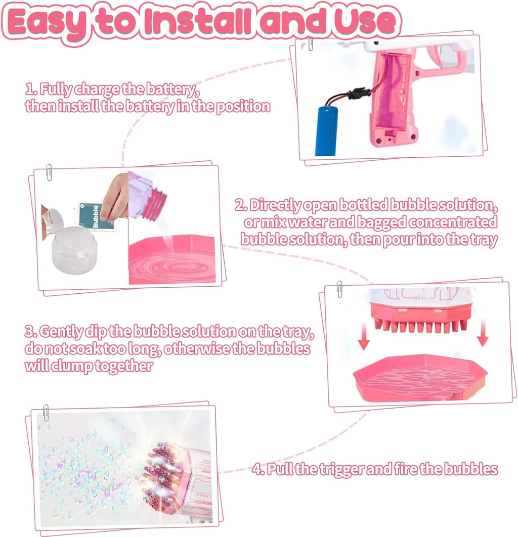 69 Holes Bazooka Bubble Machine Gun