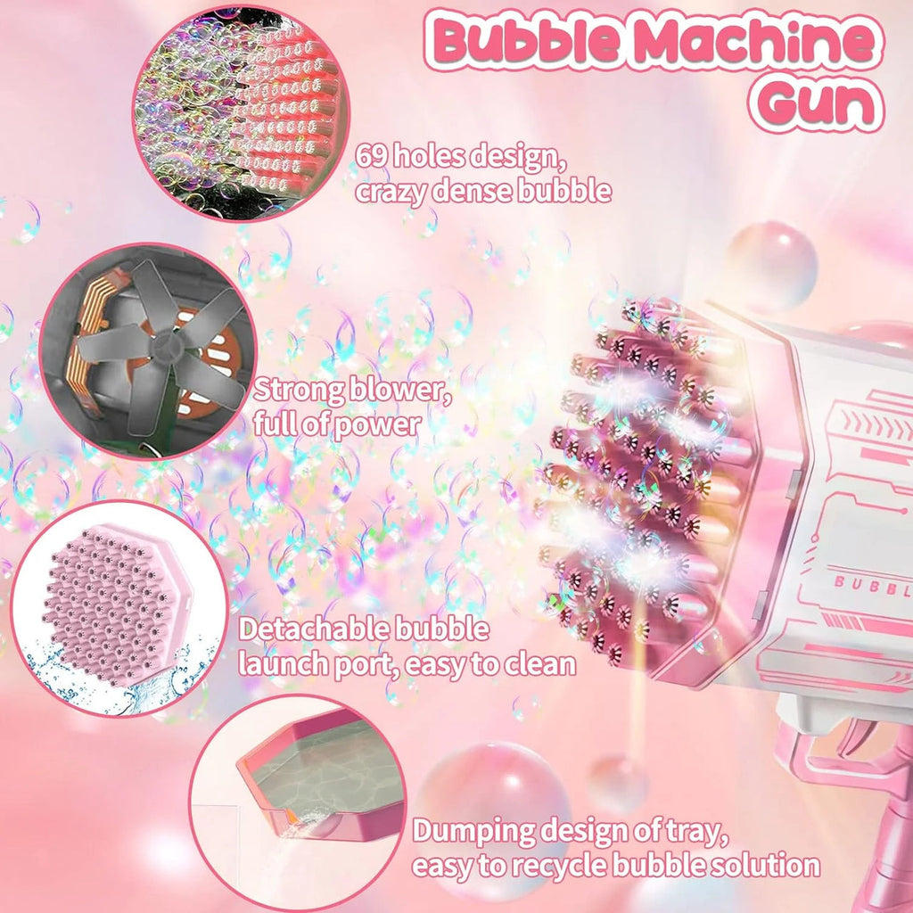 69 Holes Bazooka Bubble Machine Gun